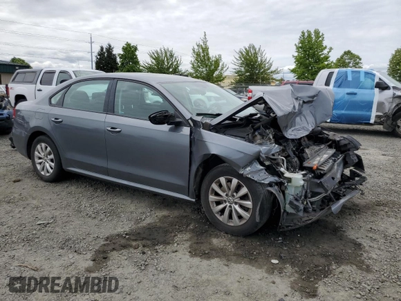 2012 Volkswagen Passat S with VIN 1VWAP7A37CC018612, listed as a Copart auction lot 57418075 with 102,005 mi miles and Salvage title. Bid and sale history available at DreamBid. Image 4.