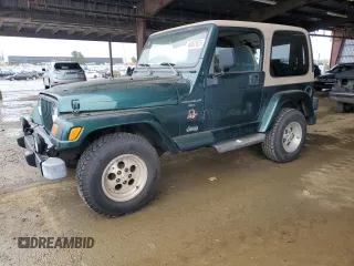1999 Jeep Wrangler Sahara with VIN 1J4FY49S0XP435949, listed as a Copart auction lot 44937625 with 104,378 mi miles and Salvage Title. Bid and sale history available at carsss.com. Image 1.