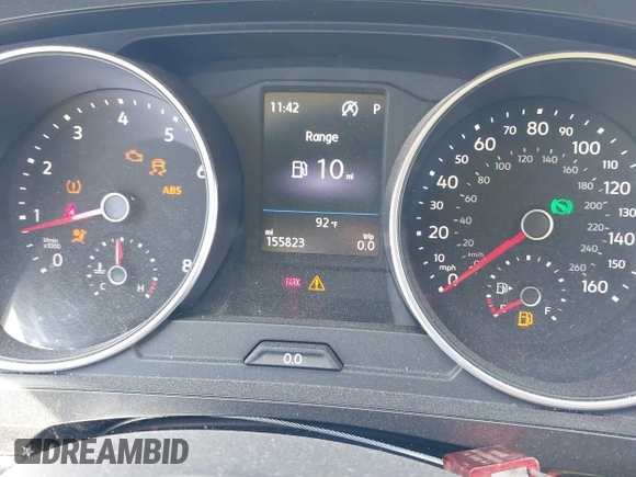 2019 Volkswagen Tiguan SE with VIN 3VV2B7AX3KM143968, listed as a IAAI auction lot 39838788 with 155,823 mi miles and . Bid and sale history available at DreamBid. Image 7.