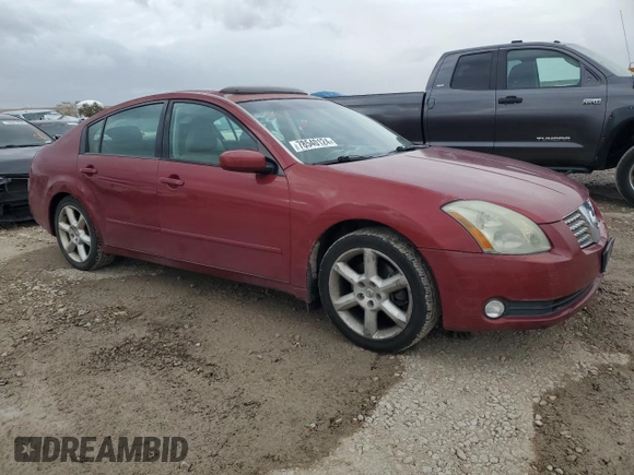 2004 Nissan Maxima SE with VIN 1N4BA41E84C878406, listed as a Copart auction lot 78540124 with 166,655 mi miles and Clean Title. Bid and sale history available at carsss.com. Image 4.