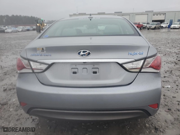 2014 Hyundai Sonata Hybrid with VIN KMHEC4A4XEA116695, listed as a Copart auction lot 42571905 with 126,066 mi miles and Salvage Title. Bid and sale history available at carsss.com. Image 6.