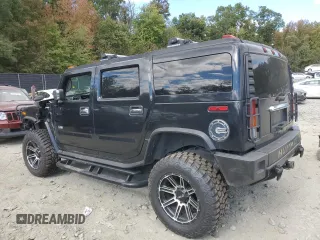 2003 Hummer H2 with VIN 5GRGN23U73H125110, listed as a Copart auction lot 75932244 with 0 mi miles and Salvage Title. Bid and sale history available at carsss.com. Image 2.