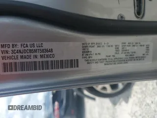 2021 Jeep Compass Limited с VIN 3C4NJDCB5MT583648, выставлен на аукционе Copart как лот 60340155 с пробегом 138 214 миль миль и Списание • Salvage title. История ставок и продаж доступна на DreamBid. Изображение 13.