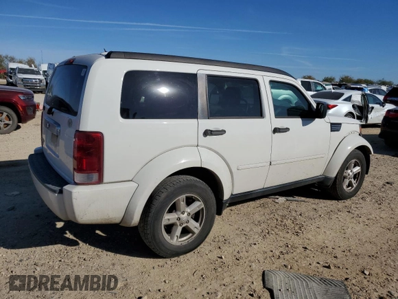 2007 Dodge Nitro SLT with VIN 1D8GT58K87W724066, listed as a Copart auction lot 84643584 with 187,364 mi miles and Salvage Title. Bid and sale history available at DreamBid. Image 3.