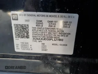 2023 Chevrolet Equinox LT z VIN 3GNAXUEG5PL127893, wystawiony jako Copart lot #52309675 z przebiegiem 86 848 mil mil oraz Szkoda całkowita • Salvage title. Historia ofert i sprzedaży dostępna na DreamBid. Obrazek 12.