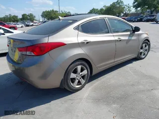 2013 Hyundai Elantra Limited with VIN 5NPDH4AEXDH312198, listed as a IAAI auction lot 41894183 with 182,882 mi miles. Bid and sale history available at carsss.com. Image 4.