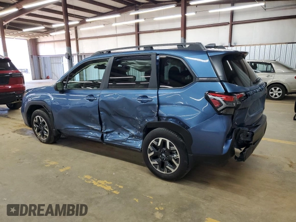 2025 Subaru Forester Premium with VIN JF2SLDBC2SH415096, listed as a Copart auction lot 50950675 with 7,749 mi miles and Salvage Title. Bid and sale history available at carsss.com. Image 2.
