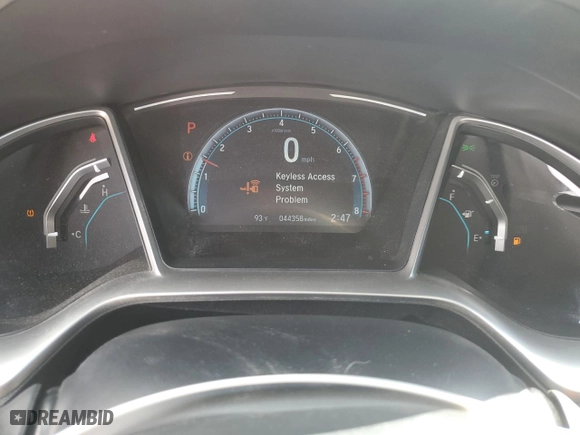 2019 Honda Civic Coupe EX with VIN 2HGFC3B36KH350565, listed as a Copart auction lot 52951425 with 44,358 mi miles and Salvage Title. Bid and sale history available at carsss.com. Image 9.