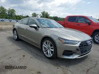 2021 Audi A7 Premium Plus with VIN WAUR2AF24MN012335, listed as a Copart auction lot 65031695 with 37,862 mi miles and Salvage title. Bid and sale history available at DreamBid. Image 4.