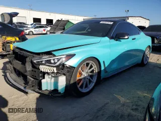 2018 Infiniti Q60 Sport with VIN JN1EV7EK6JM341104, listed as a Copart auction lot 82397074 with 53,666 mi miles and Salvage Title. Bid and sale history available at DreamBid. Image 1.