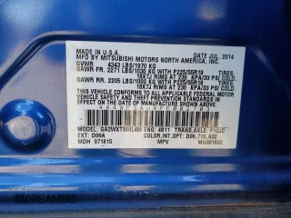 2015 Mitsubishi Outlander ES z VIN 4A4AP3AUXFE002703, wystawiony jako Copart lot #53451505 z przebiegiem 24 774 mil mil oraz Nie do naprawy • Non repairable. Historia ofert i sprzedaży dostępna na DreamBid. Obrazek 16.