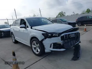 2023 Audi Q7 Premium Plus with VIN WA1LCBF70PD008021, listed as a IAAI auction lot 41884289 with 9,603 mi miles and . Bid and sale history available at DreamBid. Image 1.