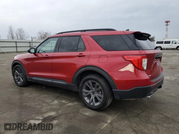 2023 Ford Explorer XLT with VIN 1FMSK7DHXPGB02463, listed as a Copart auction lot 53586825 with 38,854 mi miles and Salvage Title. Bid and sale history available at carsss.com. Image 2.