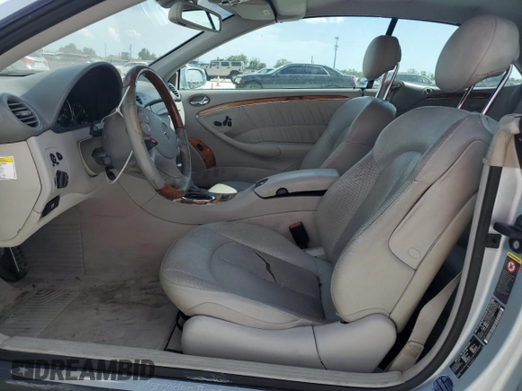2005 Mercedes-Benz CLK 320 with VIN WDBTK65GX5T053602, listed as a Copart auction lot 50340595 with 89,591 mi miles and Clean title. Bid and sale history available at DreamBid. Image 7.