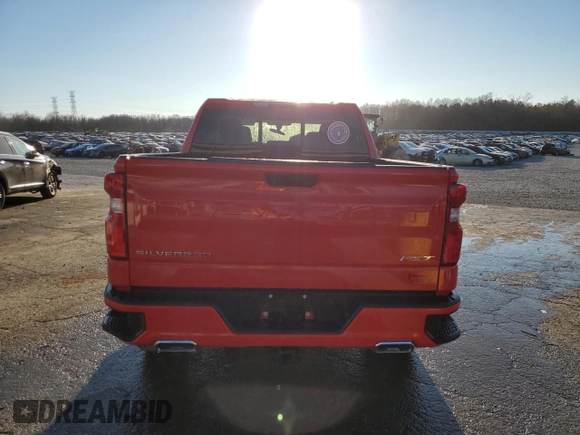 2021 Chevrolet Silverado 1500 RST with VIN 1GCUYEET1MZ356839, listed as a Copart auction lot 43963905 with 53,608 mi miles and Salvage Title. Bid and sale history available at carsss.com. Image 6.