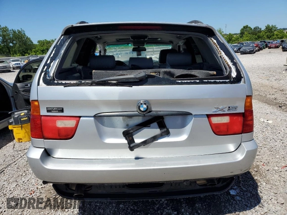 2002 BMW X5 3.0i with VIN 5UXFA53582LP46224, listed as a Copart auction lot 58294594 with 0 mi miles and Salvage Title. Bid and sale history available at carsss.com. Image 6.