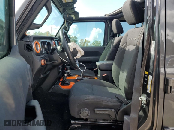 2021 Jeep Gladiator Overland с VIN 1C6HJTFG0ML574762, выставлен на аукционе Copart как лот 78867084 с пробегом 32 283 миль миль и Списание • Salvage title. История ставок и продаж доступна на DreamBid. Изображение 7.