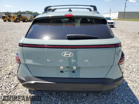 2024 Hyundai Kona SEL with VIN KM8HB3AB6RU062972, listed as a Copart auction lot 59031604 with 9,840 mi miles and Salvage Title. Bid and sale history available at DreamBid. Image 6.