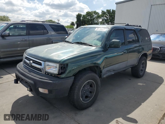 2000 Toyota 4Runner SR5 with VIN JT3GN86R9Y0157594, listed as a Copart auction lot 54954505 with 196,802 mi miles and Clean Title. Bid and sale history available at DreamBid. Image 1.