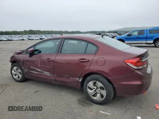 2015 Honda Civic LX with VIN 19XFB2F55FE277908, listed as a Copart auction lot 59077815 with 115,365 mi miles and Salvage title. Bid and sale history available at DreamBid. Image 2.