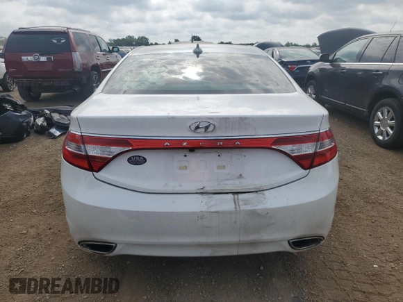 2013 Hyundai Azera with VIN KMHFG4JGXDA215602, listed as a Copart auction lot 66165305 with 119,166 mi miles and Clean title. Bid and sale history available at DreamBid. Image 6.