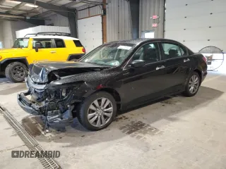 2011 Honda Accord EX-L with VIN 1HGCP3F8XBA014185, listed as a Copart auction lot 64207515 with 108,121 mi miles and Salvage title. Bid and sale history available at DreamBid. Image 1.
