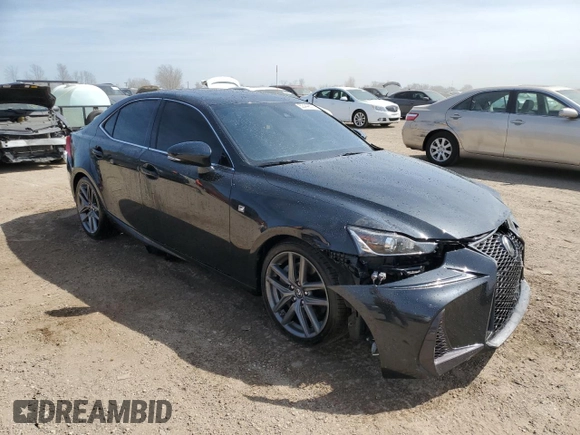 2018 Lexus IS 300 with VIN JTHC81D2XJ5027491, listed as a Copart auction lot 53449575 with 99,040 mi miles and Salvage title. Bid and sale history available at DreamBid. Image 4.