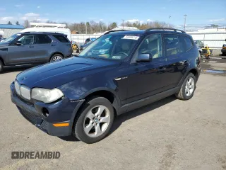2007 BMW X3 3.0si with VIN WBXPC93417WF06801, listed as a Copart auction lot 50494215 with 160,283 mi miles and Salvage Title. Bid and sale history available at carsss.com. Image 1.