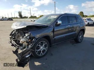 2019 Jeep Grand Cherokee Overland with VIN 1C4RJECG6KC615793, listed as a Copart auction lot 83371024 with 47,914 mi miles and Non Repairable. Bid and sale history available at carsss.com. Image 1.