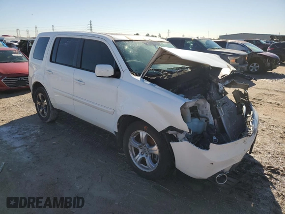 2014 Honda Pilot EX-L with VIN 5FNYF3H75EB028471, listed as a Copart auction lot 81344784 with 140,814 mi miles and Salvage Title. Bid and sale history available at DreamBid. Image 4.