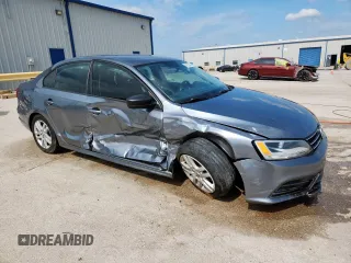 2015 Volkswagen Jetta S with VIN 3VW2K7AJ8FM242136, listed as a Copart auction lot 61063545 with Not provided miles and Salvage title. Bid and sale history available at DreamBid. Image 4.