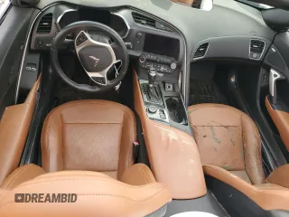 2015 Chevrolet Corvette 2LT with VIN 1G1YD3D7XF5104001, listed as a Copart auction lot 57149215 with Not provided miles and Salvage title. Bid and sale history available at DreamBid. Image 8.