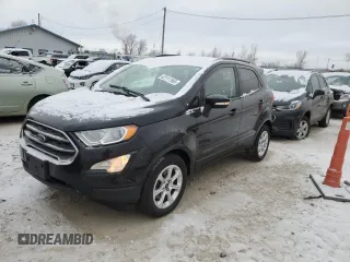 2019 Ford EcoSport SE z VIN MAJ3S2GE4KC308770, wystawiony jako Copart lot #42111165 z przebiegiem 52 118 mil mil oraz Szkody całkowita. Historia ofert i sprzedaży dostępna na DreamBid. Obrazek 1.