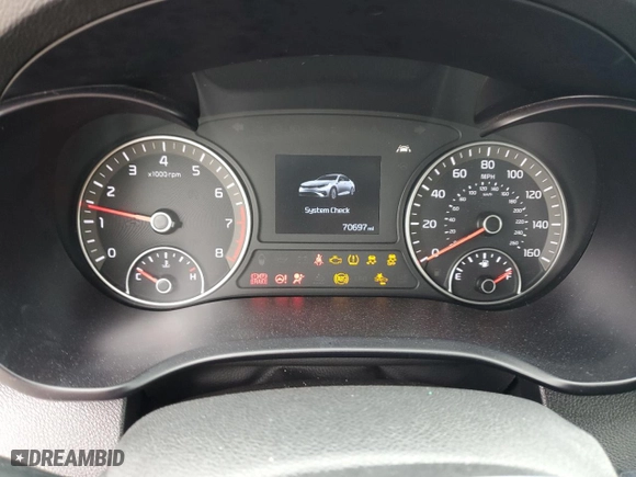 2020 Kia Optima LX with VIN 5XXGT4L35LG422478, listed as a Copart auction lot 53570245 with 70,697 mi miles and Salvage Title. Bid and sale history available at carsss.com. Image 9.
