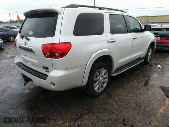 2015 Toyota Sequoia Platinum with VIN 5TDDW5G1XFS119997, listed as a IAAI auction lot 41344111 with 232,028 mi miles and . Bid and sale history available at DreamBid. Image 4.
