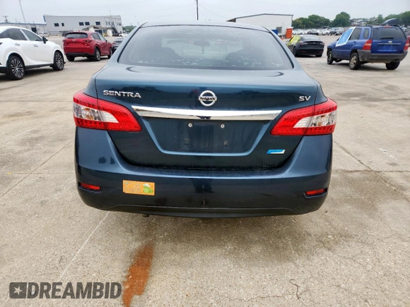 2014 Nissan Sentra SV with VIN 3N1AB7AP3EY328581, listed as a Copart auction lot 58059755 with 101,863 mi miles and Salvage title. Bid and sale history available at DreamBid. Image 6.