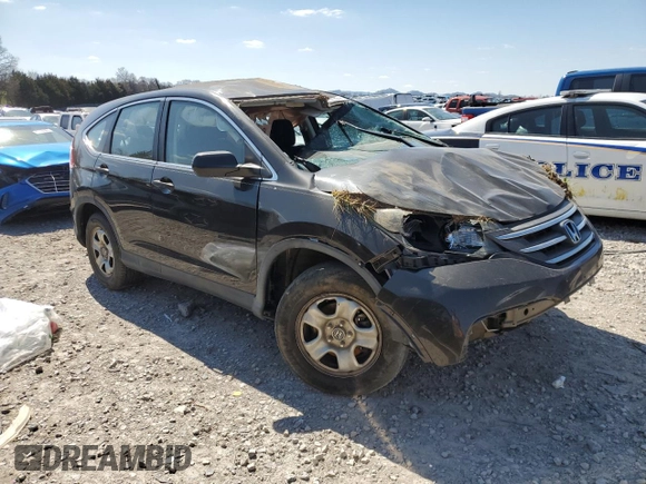 2014 Honda CR-V LX with VIN 5J6RM4H31EL018749, listed as a Copart auction lot 49342665 with 0 mi miles and Salvage Title. Bid and sale history available at carsss.com. Image 4.