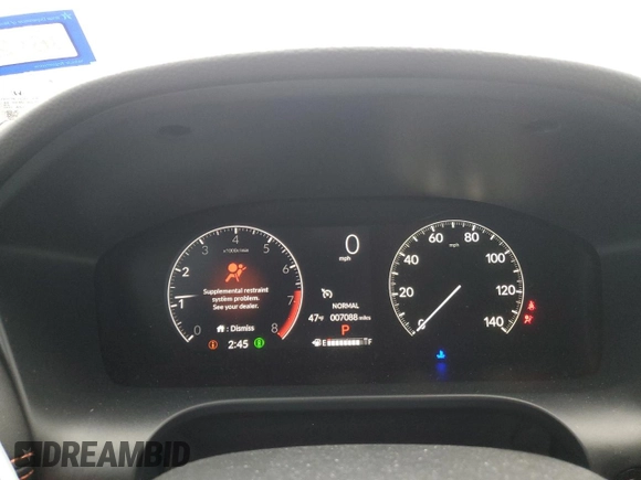 2024 Honda HR-V Sport with VIN 3CZRZ1H58RM756893, listed as a Copart auction lot 44939995 with 7,088 mi miles and Salvage Title. Bid and sale history available at DreamBid. Image 9.