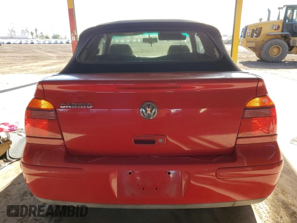 2001 Volkswagen Cabrio GLS with VIN 3VWCC21V51M810228, listed as a Copart auction lot 49821975 with Not Provided miles and Salvage Title. Bid and sale history available at DreamBid. Image 6.