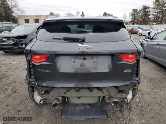 2017 Jaguar F-PACE 35t Prestige with VIN SADCK2BV9HA088519, listed as a Copart auction lot 49867885 with 93,581 mi miles and Salvage Title. Bid and sale history available at carsss.com. Image 6.