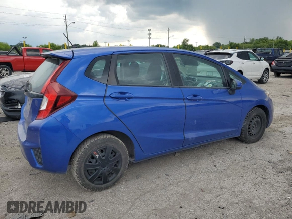 2017 Honda Fit LX with VIN 3HGGK5H55HM703996, listed as a Copart auction lot 61653735 with 77,028 mi miles and Salvage title. Bid and sale history available at DreamBid. Image 3.