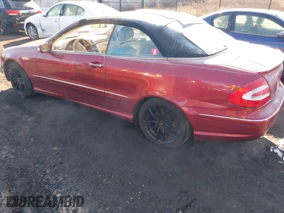 2005 Mercedes-Benz CLK 500 with VIN WDBTK75J05F130381, listed as a IAAI auction lot 41401207 with 86,080 mi miles and . Bid and sale history available at DreamBid. Image 3.