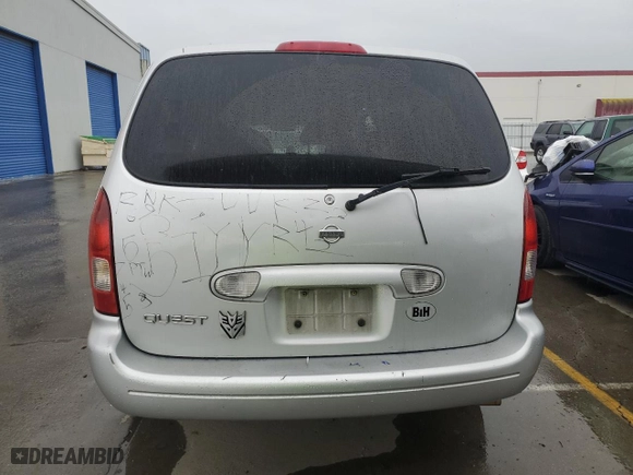 2001 Nissan Quest GXE with VIN 4N2ZN15T01D809541, listed as a Copart auction lot 43473025 with 185,939 mi miles and Clean Title. Bid and sale history available at carsss.com. Image 6.
