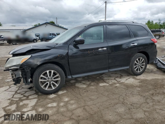 2013 Nissan Pathfinder SL with VIN 5N1AR2MM5DC669464, listed as a Copart auction lot 58078085 with 163,467 mi miles and Salvage title. Bid and sale history available at DreamBid. Image 1.