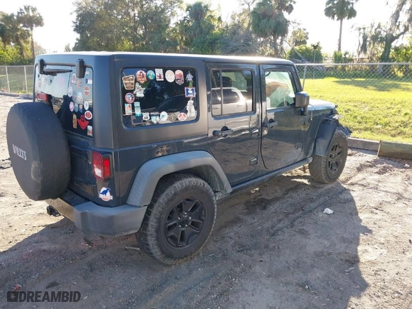 2018 Jeep Wrangler JK Unlimited Sport S with VIN 1C4BJWDG3JL859373, listed as a IAAI auction lot 41599576 with 95,503 mi miles. Bid and sale history available at carsss.com. Image 4.