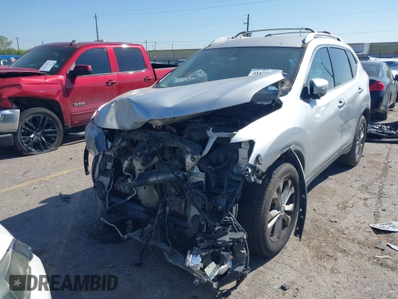 2015 Nissan Rogue SV with VIN KNMAT2MT1FP554241, listed as a IAAI auction lot 41872726 with 157,573 mi miles and . Bid and sale history available at DreamBid. Image 17.