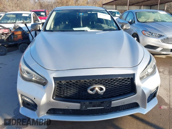 2015 Infiniti Q50 Premium with VIN JN1BV7AP8FM331816, listed as a IAAI auction lot 41760845 with 168,507 mi miles. Bid and sale history available at carsss.com. Image 12.
