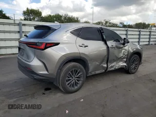 2022 Lexus NX with VIN 2T2GGCEZXNC010403, listed as a Copart auction lot 47100295 with 46,098 mi miles and Salvage Title. Bid and sale history available at carsss.com. Image 3.
