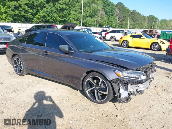 2019 Honda Accord Sport with VIN 1HGCV1F35KA064216, listed as a IAAI auction lot 42186703 with 127,865 mi miles and . Bid and sale history available at DreamBid. Image 1.