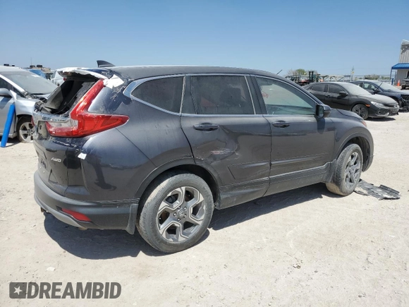 2017 Honda CR-V EX-L with VIN 5J6RW2H81HL032875, listed as a Copart auction lot 45604395 with 130,000 mi miles and Salvage Title. Bid and sale history available at DreamBid. Image 3.